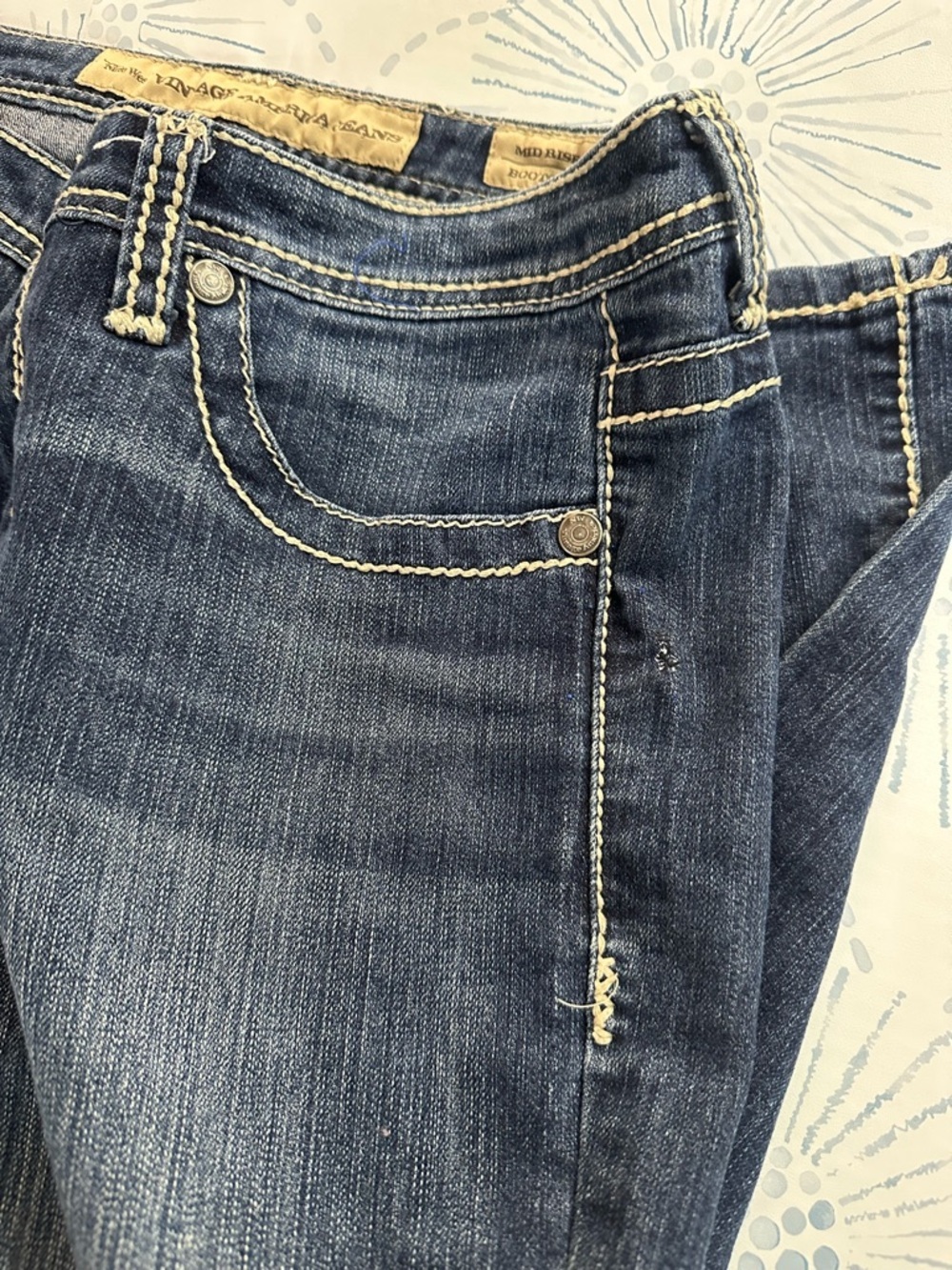 Nine West Vintage American Mid Rise Bootcut Jeans Women's Size 12 - Picture 10 of 12
